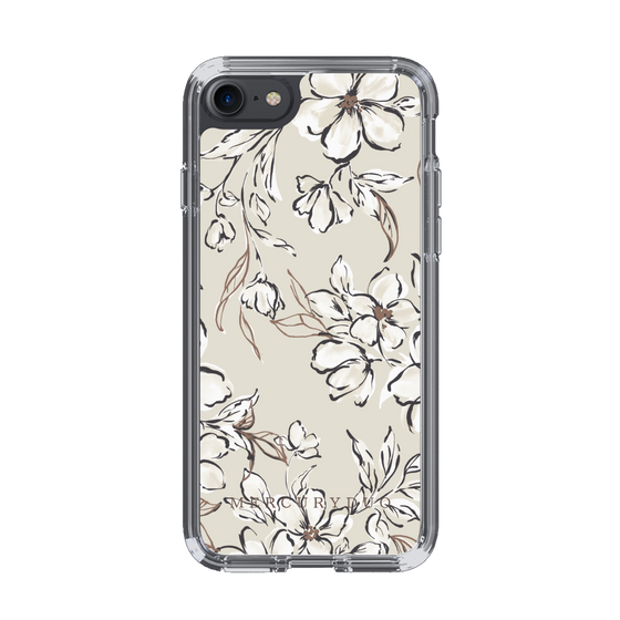 Slim Protection Case［ MERCURYDUO - BotanicalFlower - Beige ］