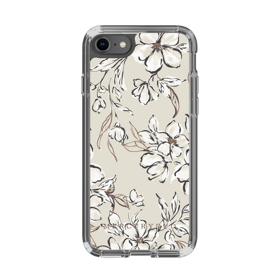 Slim Protection Case［ MERCURYDUO - BotanicalFlower - Beige ］