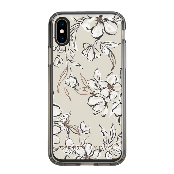 Slim Protection Case［ MERCURYDUO - BotanicalFlower - Beige ］