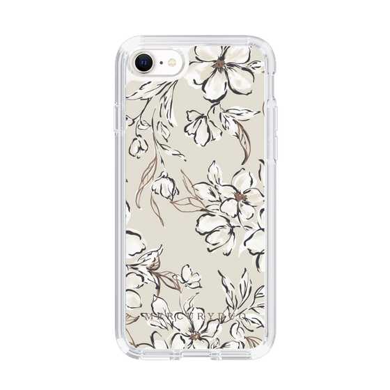 Slim Protection Case［ MERCURYDUO - BotanicalFlower - Beige ］