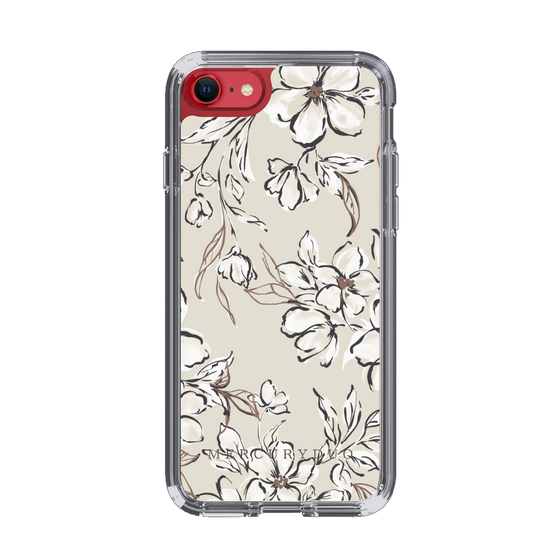 Slim Protection Case［ MERCURYDUO - BotanicalFlower - Beige ］