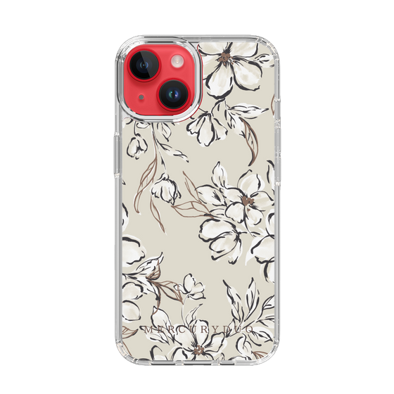 Slim Protection Case［ MERCURYDUO - BotanicalFlower - Beige ］