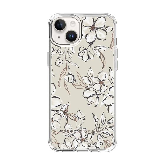 Slim Protection Case［ MERCURYDUO - BotanicalFlower - Beige ］