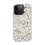 Slim Protection Case［ MERCURYDUO - BotanicalFlower - Beige ］