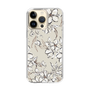 Slim Protection Case［ MERCURYDUO - BotanicalFlower - Beige ］