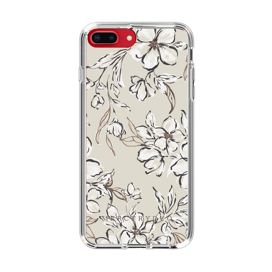 Slim Protection Case［ MERCURYDUO - BotanicalFlower - Beige ］