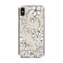 Slim Protection Case［ MERCURYDUO - BotanicalFlower - Beige ］