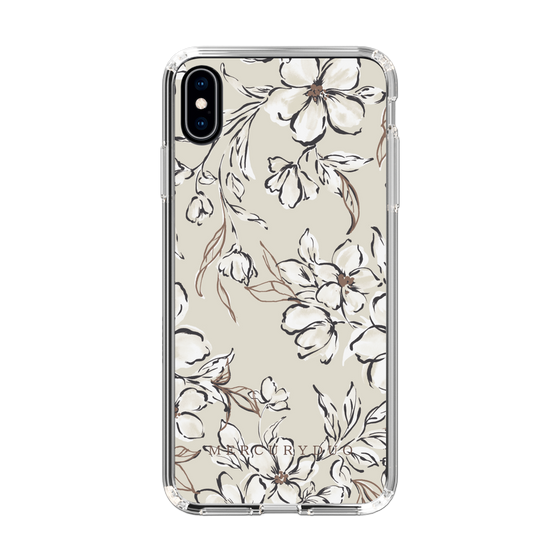 Slim Protection Case［ MERCURYDUO - BotanicalFlower - Beige ］
