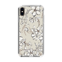 Slim Protection Case［ MERCURYDUO - BotanicalFlower - Beige ］