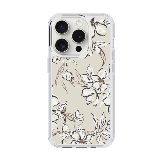 Slim Protection Case［ MERCURYDUO - BotanicalFlower - Beige ］