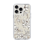 Slim Protection Case［ MERCURYDUO - BotanicalFlower - Beige ］