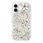 Slim Protection Case［ MERCURYDUO - BotanicalFlower - Beige ］