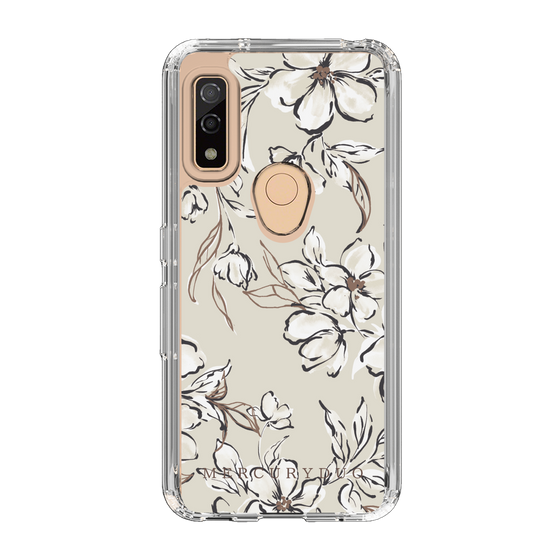 Slim Protection Case［ MERCURYDUO - BotanicalFlower - Beige ］