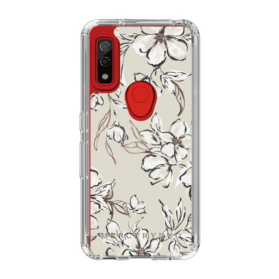 Slim Protection Case［ MERCURYDUO - BotanicalFlower - Beige ］