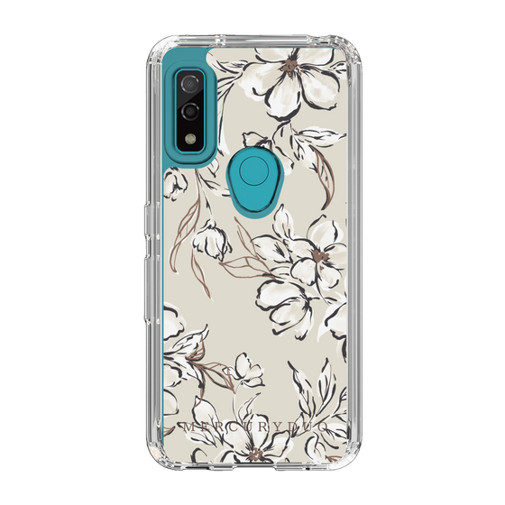 Slim Protection Case［ MERCURYDUO - BotanicalFlower - Beige ］