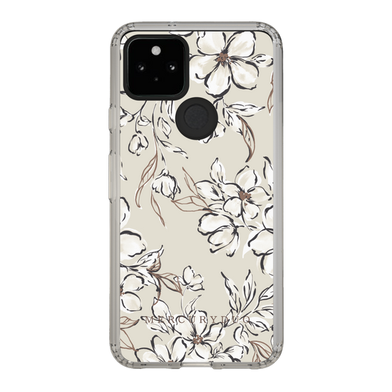 Slim Protection Case［ MERCURYDUO - BotanicalFlower - Beige ］