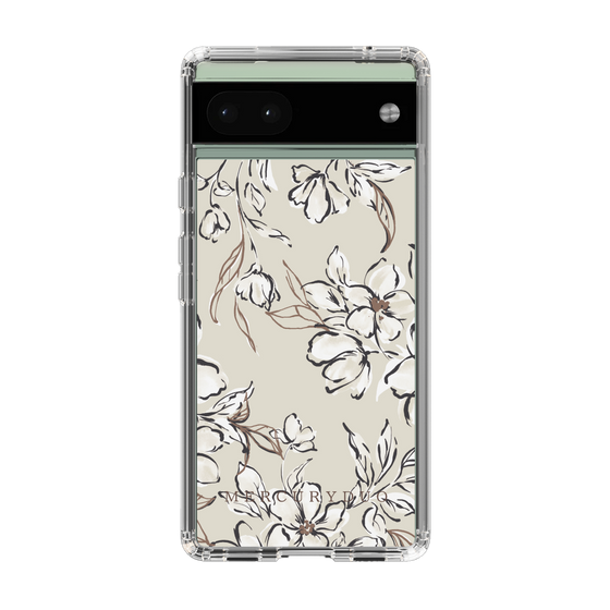 Slim Protection Case［ MERCURYDUO - BotanicalFlower - Beige ］
