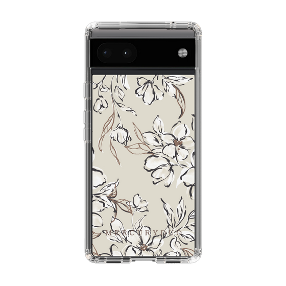 Slim Protection Case［ MERCURYDUO - BotanicalFlower - Beige ］