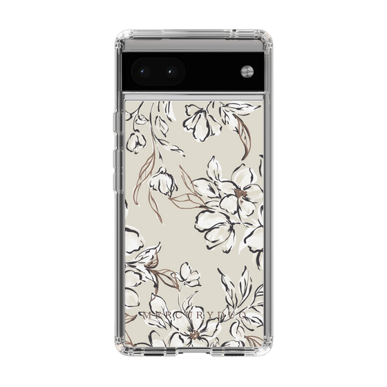 Slim Protection Case［ MERCURYDUO - BotanicalFlower - Beige ］