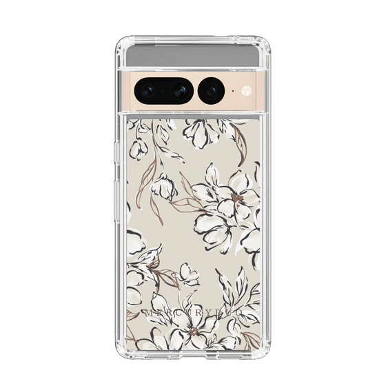 Slim Protection Case［ MERCURYDUO - BotanicalFlower - Beige ］