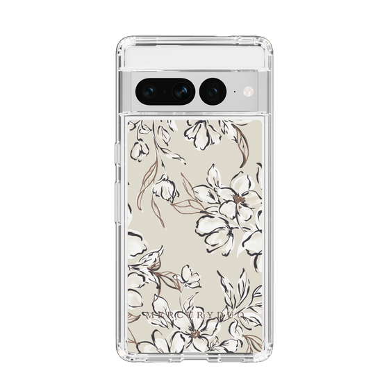 Slim Protection Case［ MERCURYDUO - BotanicalFlower - Beige ］