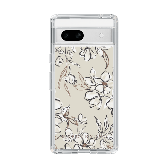 Slim Protection Case［ MERCURYDUO - BotanicalFlower - Beige ］