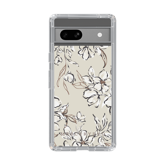 Slim Protection Case［ MERCURYDUO - BotanicalFlower - Beige ］