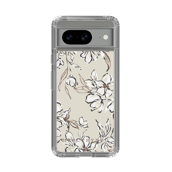 Slim Protection Case［ MERCURYDUO - BotanicalFlower - Beige ］