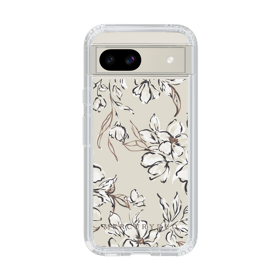 Slim Protection Case［ MERCURYDUO - BotanicalFlower - Beige ］