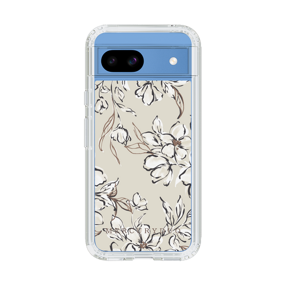 Slim Protection Case［ MERCURYDUO - BotanicalFlower - Beige ］