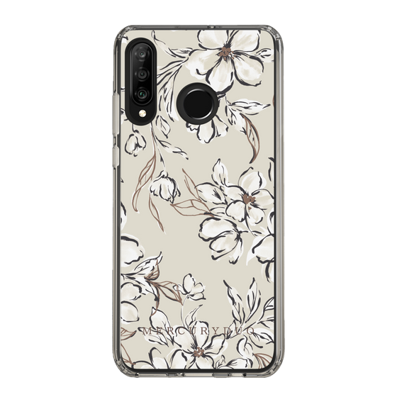 Slim Protection Case［ MERCURYDUO - BotanicalFlower - Beige ］