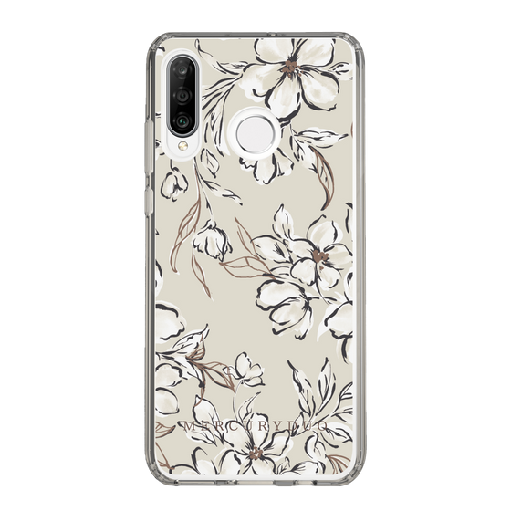Slim Protection Case［ MERCURYDUO - BotanicalFlower - Beige ］
