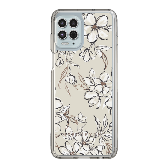Slim Protection Case［ MERCURYDUO - BotanicalFlower - Beige ］