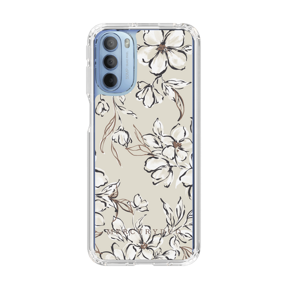 Slim Protection Case［ MERCURYDUO - BotanicalFlower - Beige ］