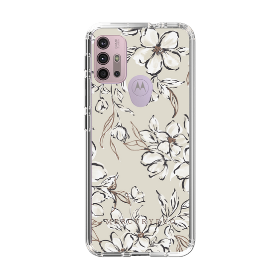 Slim Protection Case［ MERCURYDUO - BotanicalFlower - Beige ］