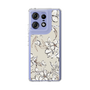 Slim Protection Case［ MERCURYDUO - BotanicalFlower - Beige ］