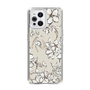 Slim Protection Case［ MERCURYDUO - BotanicalFlower - Beige ］
