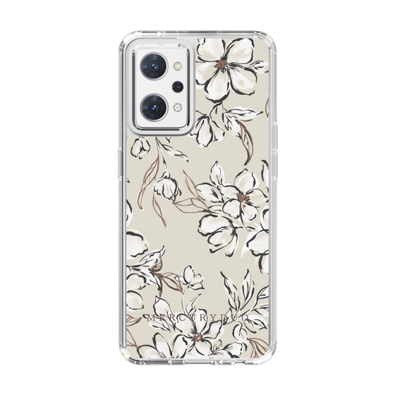 Slim Protection Case［ MERCURYDUO - BotanicalFlower - Beige ］