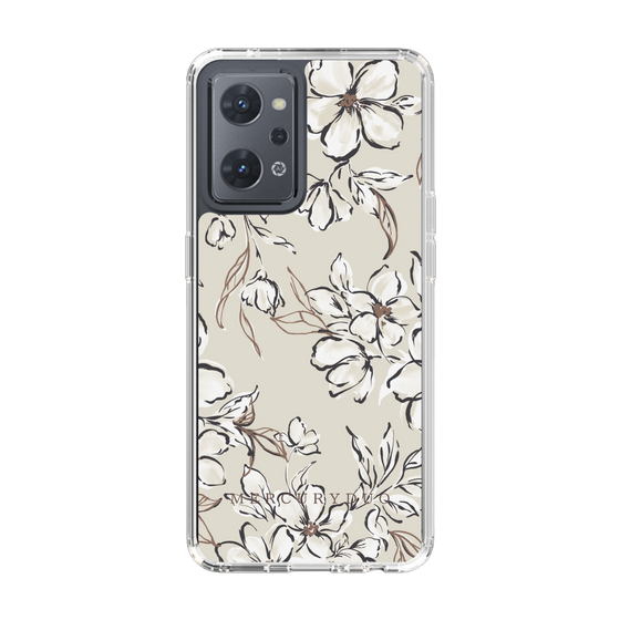 Slim Protection Case［ MERCURYDUO - BotanicalFlower - Beige ］