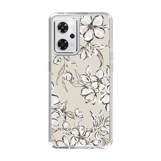 Slim Protection Case［ MERCURYDUO - BotanicalFlower - Beige ］