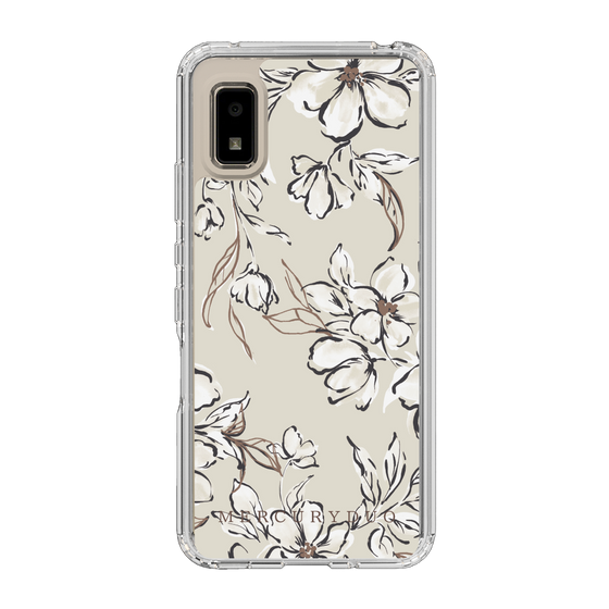 Slim Protection Case［ MERCURYDUO - BotanicalFlower - Beige ］