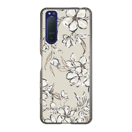 Slim Protection Case［ MERCURYDUO - BotanicalFlower - Beige ］