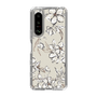 Slim Protection Case［ MERCURYDUO - BotanicalFlower - Beige ］