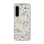 Slim Protection Case［ MERCURYDUO - BotanicalFlower - Beige ］