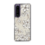 Slim Protection Case［ MERCURYDUO - BotanicalFlower - Beige ］