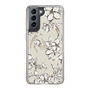 Slim Protection Case［ MERCURYDUO - BotanicalFlower - Beige ］