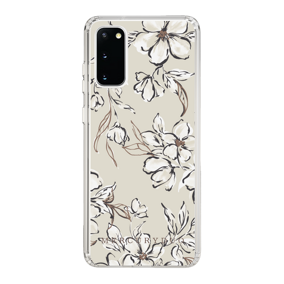 Slim Protection Case［ MERCURYDUO - BotanicalFlower - Beige ］