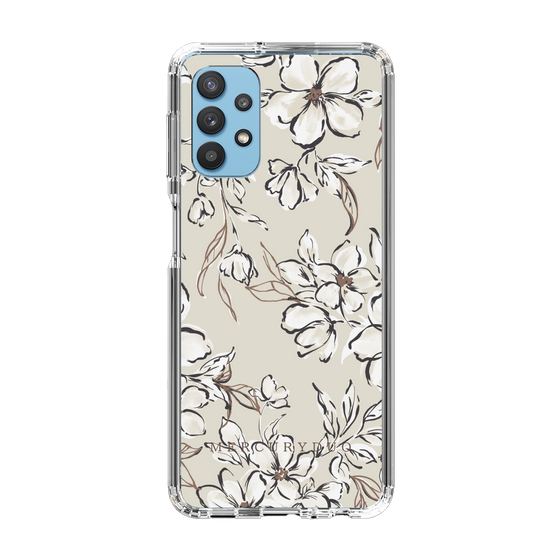 Slim Protection Case［ MERCURYDUO - BotanicalFlower - Beige ］