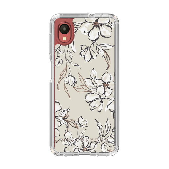 Slim Protection Case［ MERCURYDUO - BotanicalFlower - Beige ］
