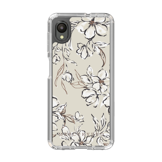 Slim Protection Case［ MERCURYDUO - BotanicalFlower - Beige ］